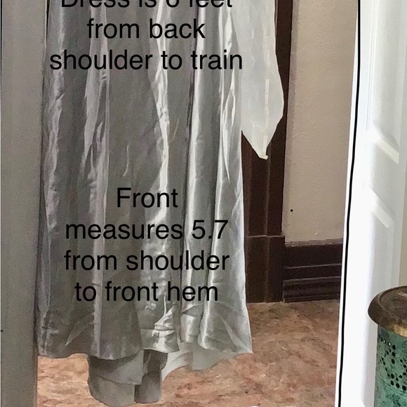 Silver dress by Alyce Designs-B-Dazzle line - Picture 7 of 7